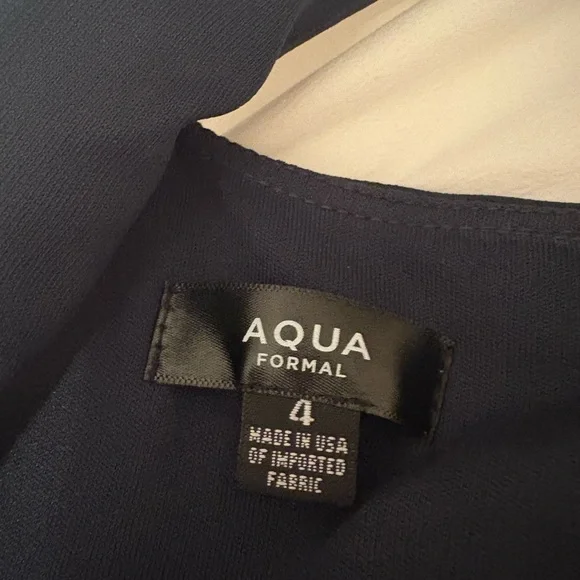 Aqua Elegant deep green High-Low Dress - Picture 2 of 6